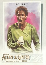 Briana Scurry 2020 Topps Allen & Ginter MLB Baseball Card #166 Soccer Goalkeeper