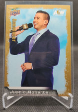 2022 Upper Deck AEW Gold Parallel #96 Justin Roberts wrestling card