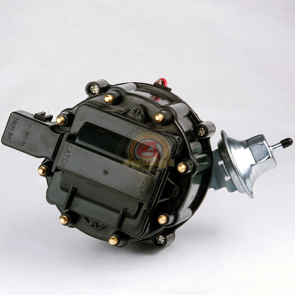 Chevy SBC HEI Distribuidor 65K Encendido Tapa Negra 283 305 327 350 400 Bloque Pequeño Foto 3 de 4