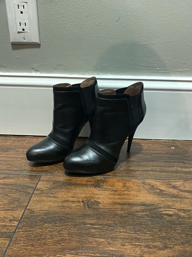 BCBG Black High Heel Ankle Boots | eBay