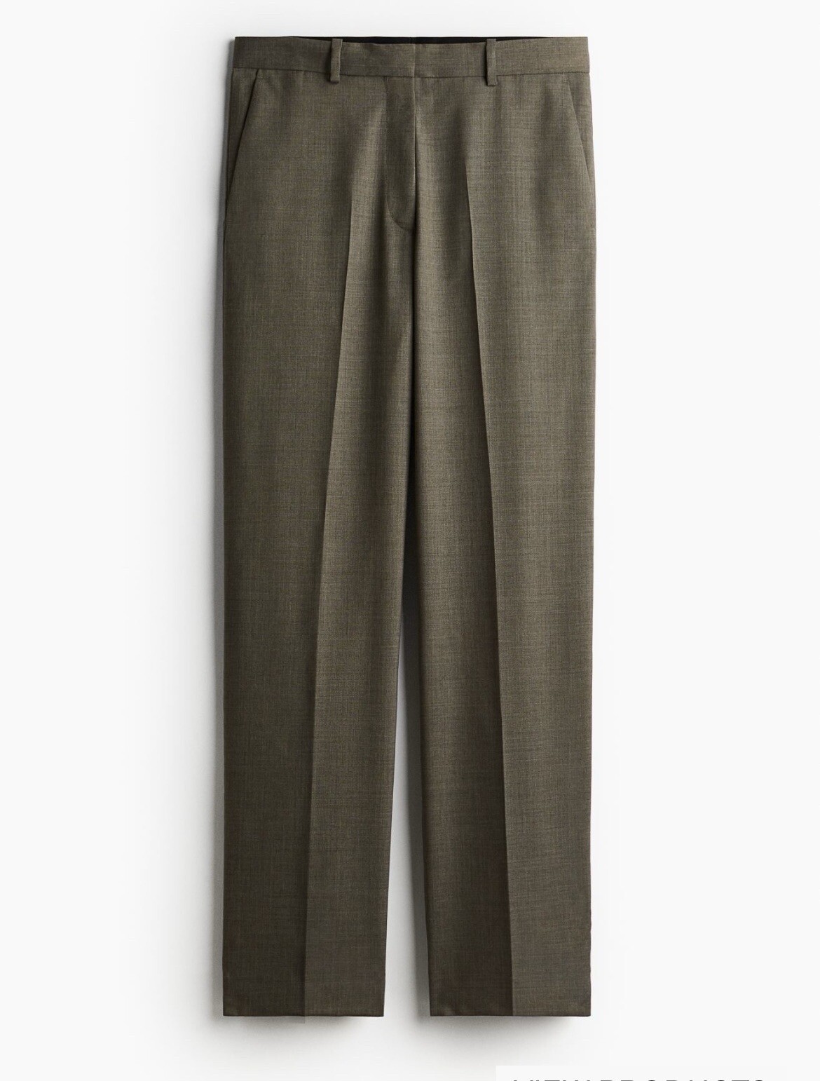 NWT H&M  Studio Collection  2024 Tailored  Wool Pants. Size 16. Khaki Green