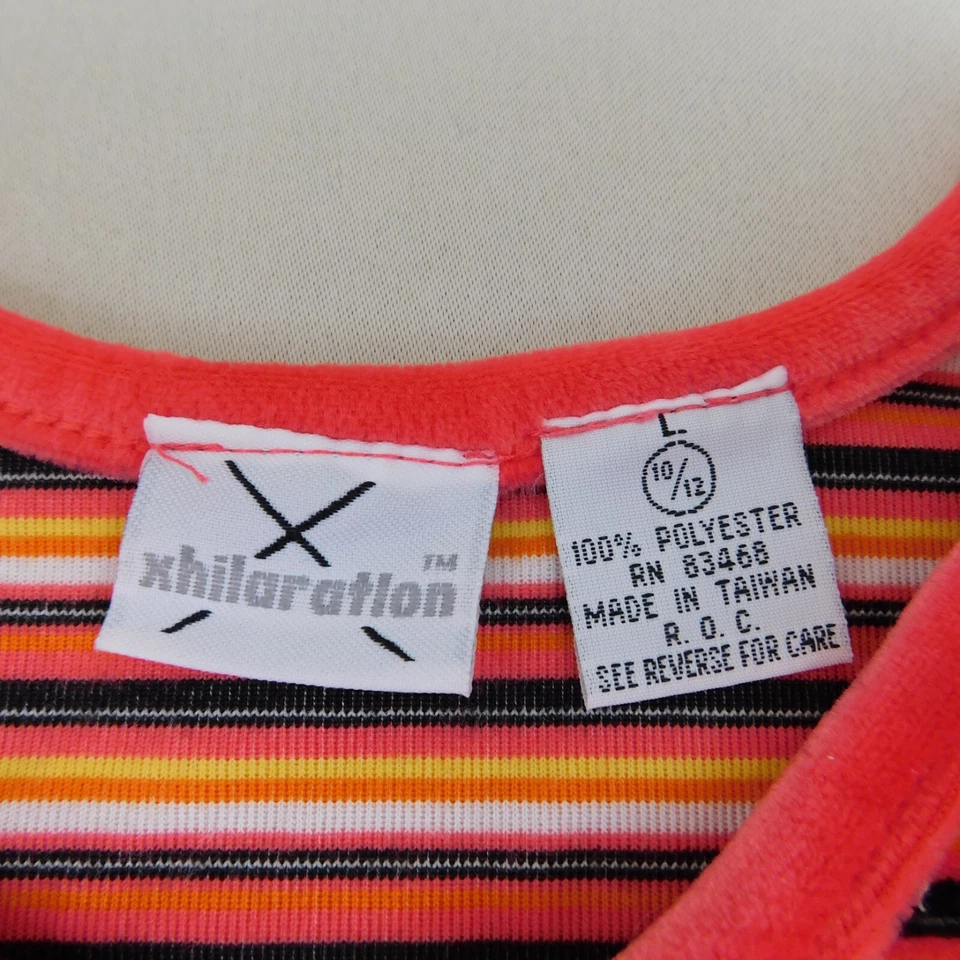 Лот 90-х Xhilaration Kids топы 10-12 большой Mockneck молнии и бархата v-образным вырезом #2064 - Изображение 4 из 4