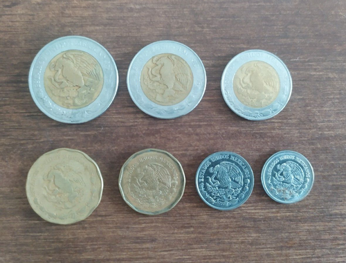 Cinco Nuevos Pesos 1992 + Dos Nuevos Pesos + Un nuevo peso + 50c+20c+10c +5c - Picture 2 of 2