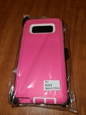 Note 8 Rugged drop proof rubber case solid construction 2part design fast ship!!