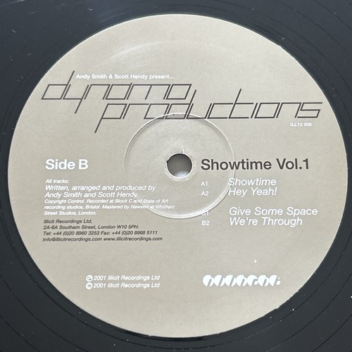 Dynamo Productions - Showtime Vol. 1 12" Single ILL12 006 VG+/VG+ - Picture 3 of 3