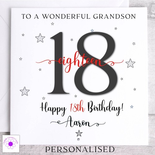 Personalised 18th Birthday Card Son Brother Nephew Dad Grandson Godson Friend - Picture 15 of 17