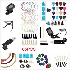 65PCS Kit Accessori Chitarra Cambio Strumenti Pick Pins Capo Avvolgitore Corde Chitarra