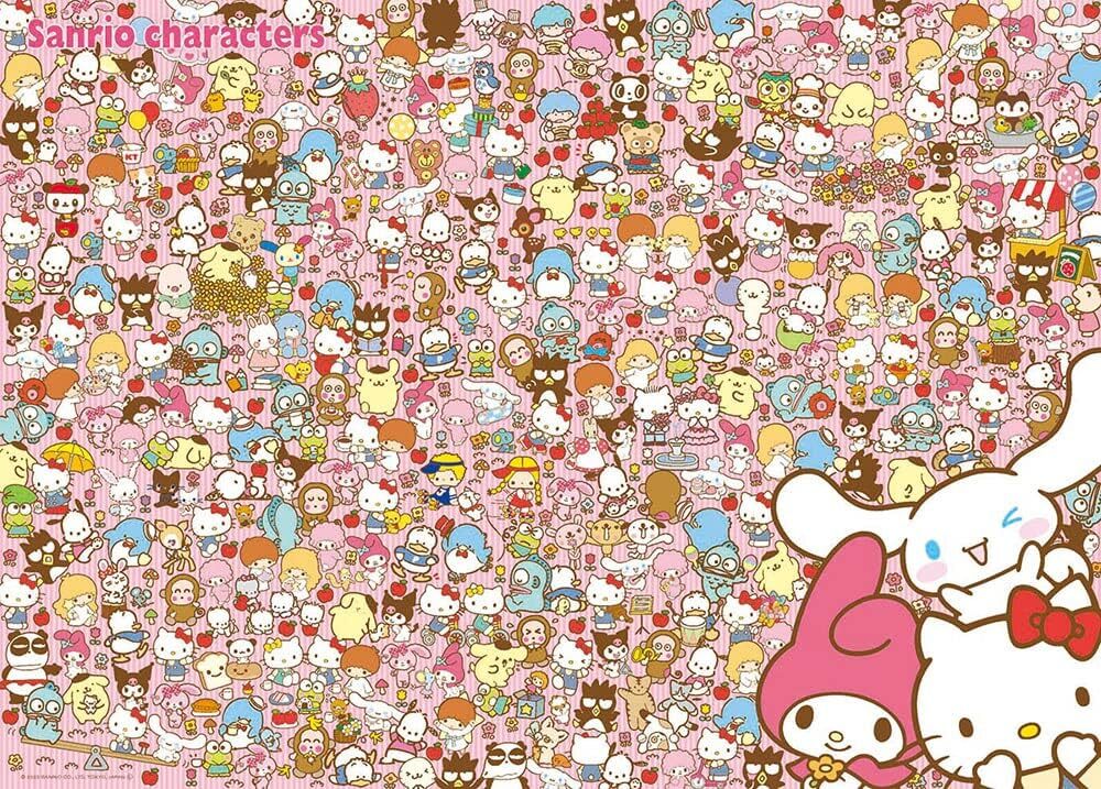 Made in Japan] Beverly 600 Peace Jig Sawpzzle Sanrio Characters