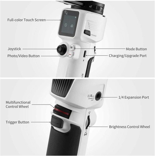 ZHIYUN Crane M3 Combo Handheld Gimbal Stabilizer fr Mirrorless Camera Smartphone - Picture 9 of 10