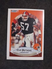 1990 Fleer Clay Matthews Cleveland Browns #54 Football Card