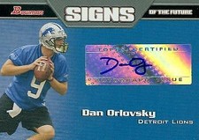 Dan Orlovsky autographed Football Card 2005 Topps Signs of the Future Rookie