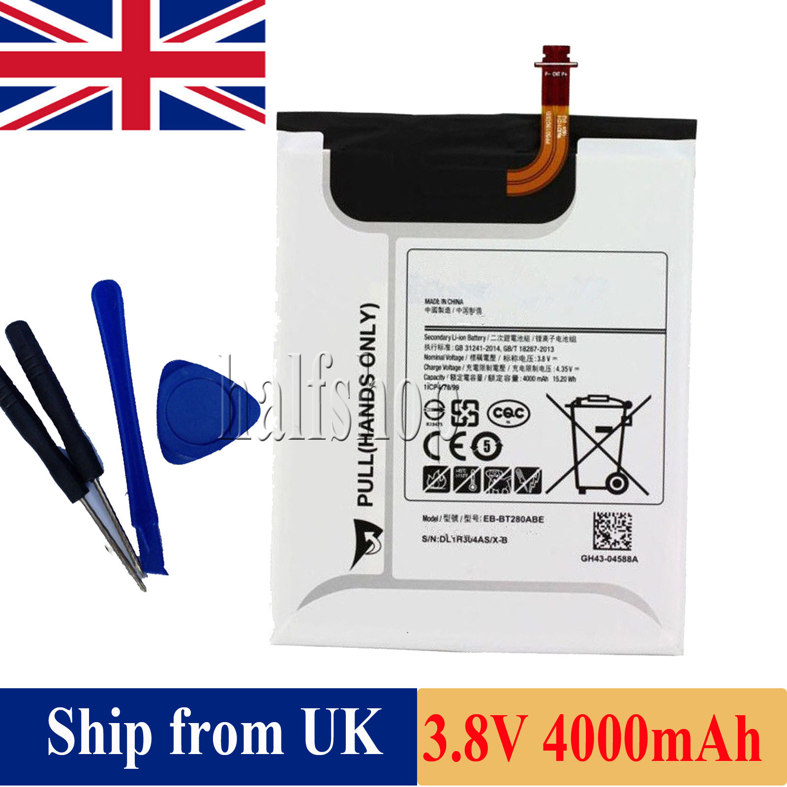 For Samsung Galaxy Tab A 7.0"" SM-T280NZKAXAR 280NZKMXAR Replacement EB-BT280ABA
