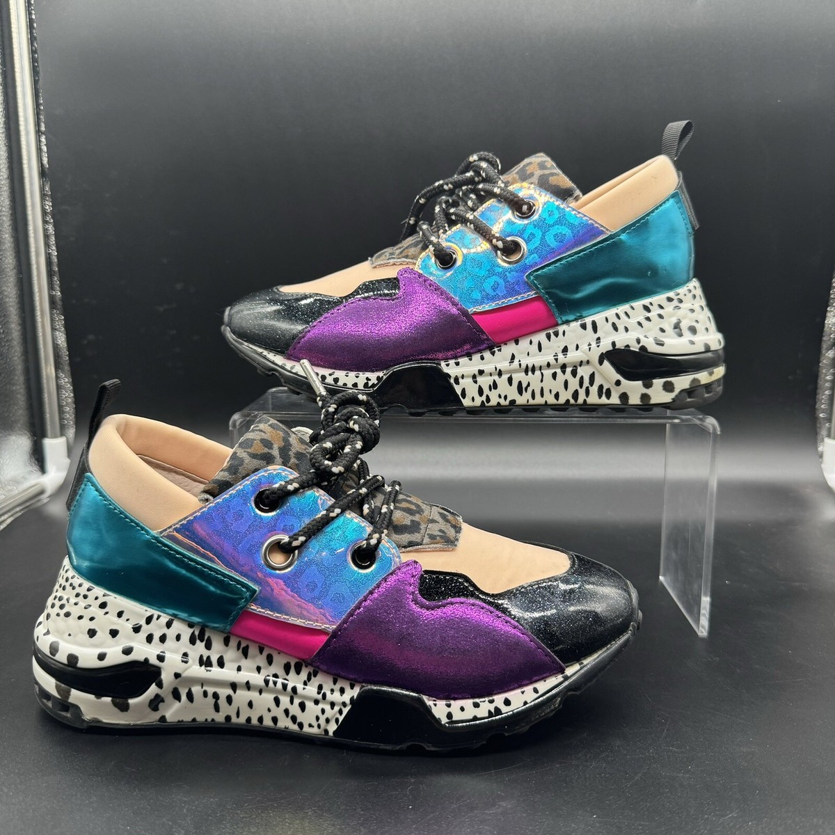 Shop steve madden color block sneakers Store