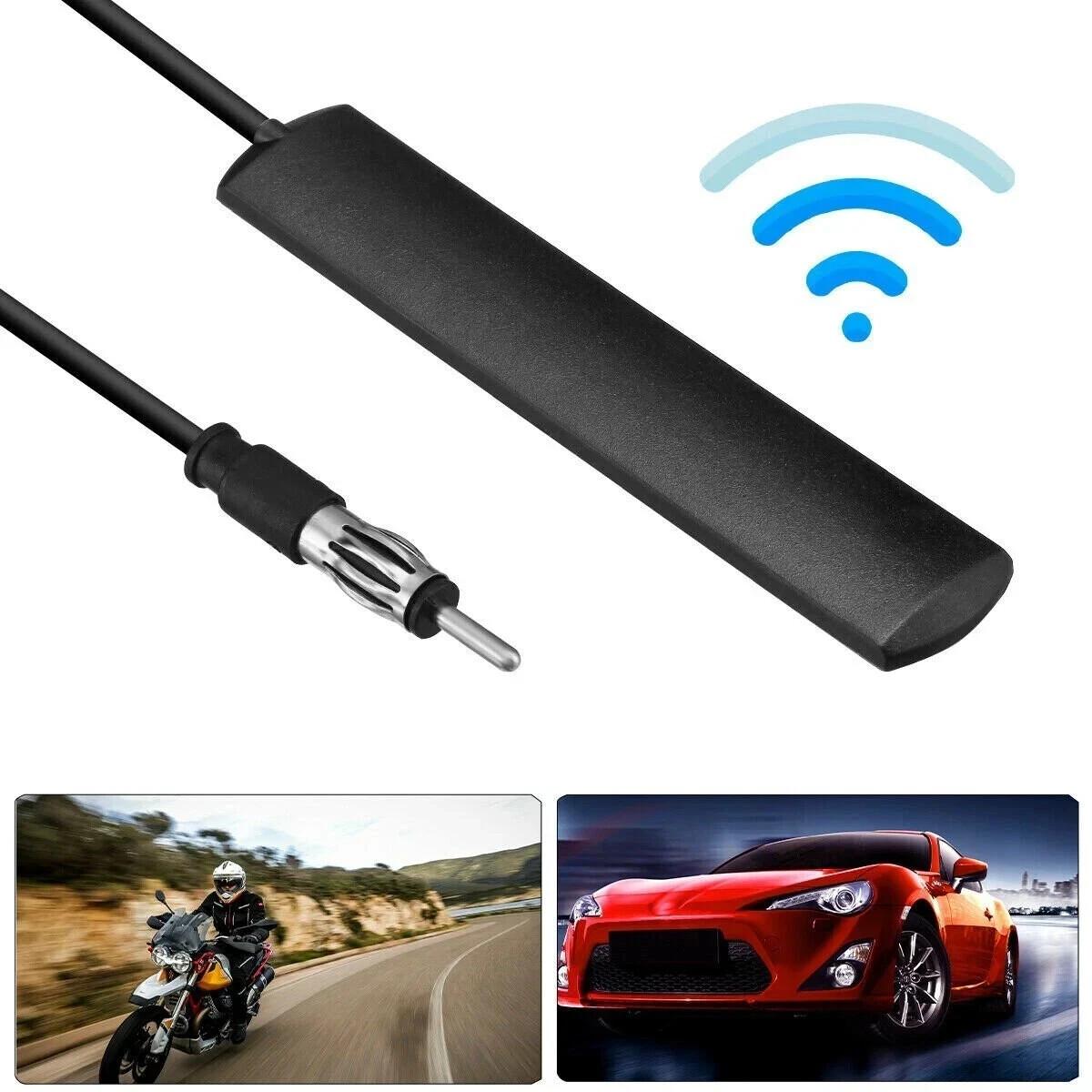 Universal Hidden Windshield Antenna Stereo Radio Stealth AM FM Car Truck Boat US