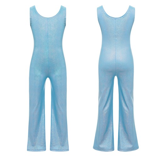 Kids Girl's Rompers Performance Jumpsuit One-Piece Leotard Gymnastics Bodysuit - Picture 67 of 92