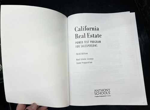 California Real Estate: Power Test Program For Sales Persons Book practice exam - Picture 5 of 10