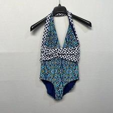 Athena Women Swimwear Swimsuit One Piece Size 12 Floral M260 -13
