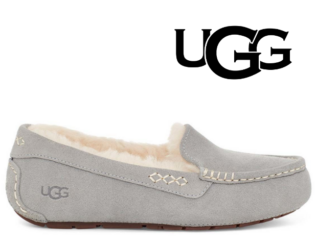 Women's UGG Ansley Slippers - Light Grey Regular Width - US Freeship