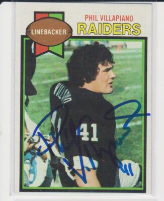 PHIL VILLAPIANO OAKLAND RAIDERS 1979 TOPPS #283