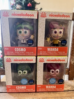 Fairly Odd Parents Funko Minis Set With 2 Glitter Chase & 2 Common Cosmo & Wanda