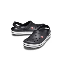 Crocs Unisex Adult Crocband Clog Men’s sz 13 Black & White  New #11016-001