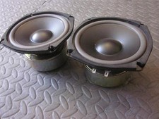 5.25" Woofer Shielded Speakers 5 1/4" 4ohm Pin Cushion five inch PAIR 2 NEW