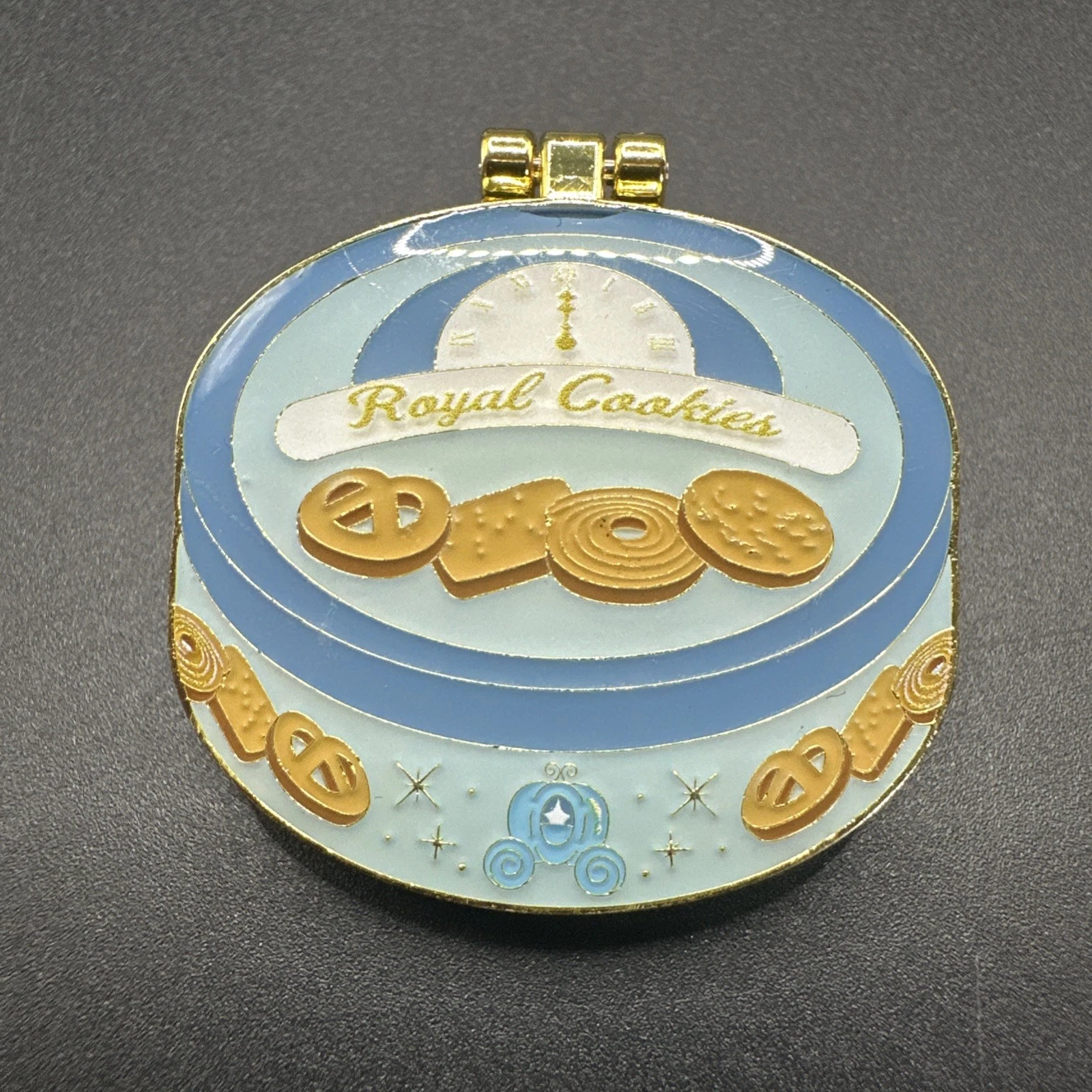 Disney Princess Royal Cookie Tin Cinderella Boxlunch Exclusive Pin Hinged