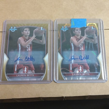 two 2022-23 Bowman Univ Lauren Betts Rookie 1st Auto #49 /50 Lot (2)