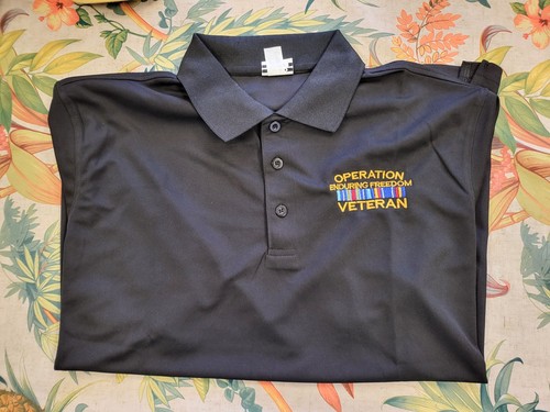 Polo Dri Fit (nera), Operazione Enduring Freedom veterano polo - Foto 5 di 5