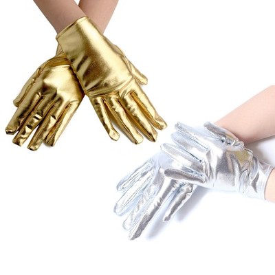 Party Shiny Gloves Leather Gloves Women Clothing Accessories Stage Props