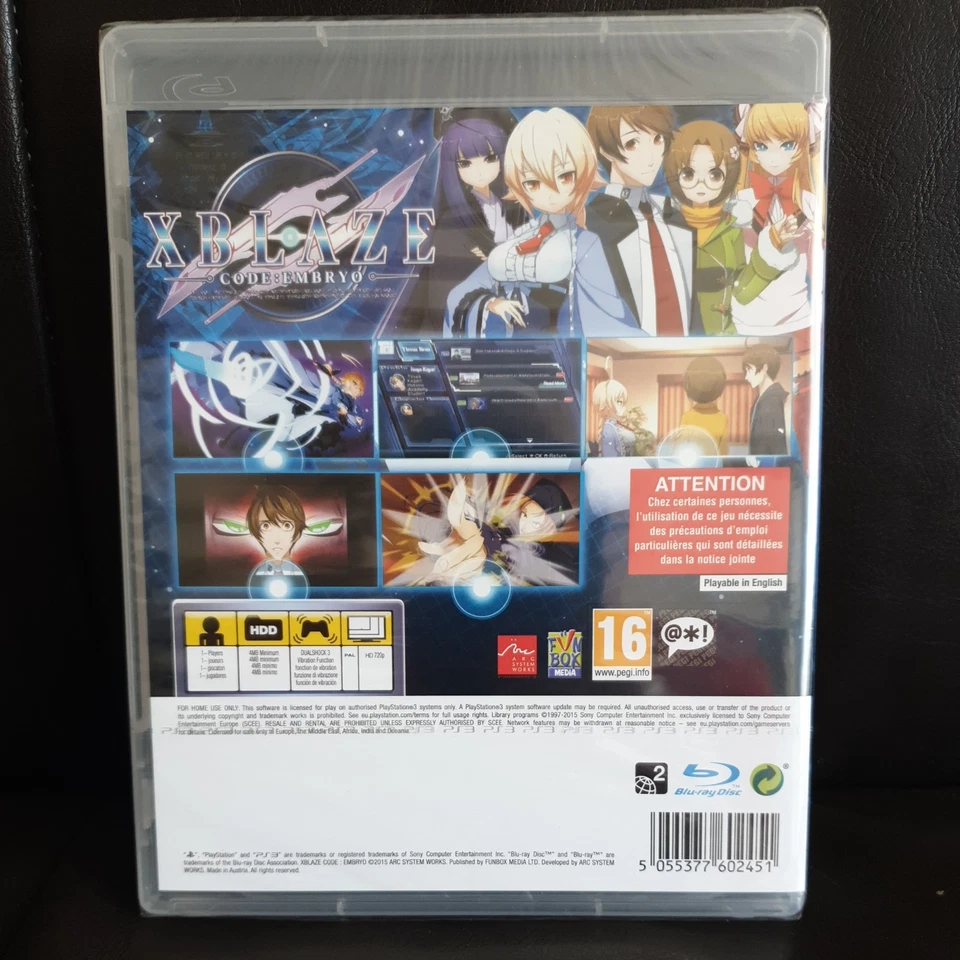 XBlaze Code: Embryo brand new sealed (PlayStation 3, 2015) - Image 2 of 4