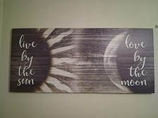 Live by the sun, Love by the moon Canvas wrap