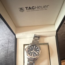 TAG Heuer Aquaracer WBD 1112Men's Diver Watch Blue Dial Stainless Steel 7