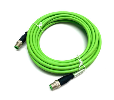 Beckhoff ZK1090-6161-0050 Double Ended EtherCAT Cable M12/M12 4-Pin 053771