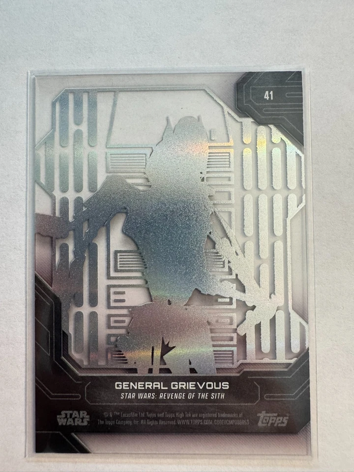 General Grievous - 2024 Topps Star Wars High Tek #41 Death Star Interior - Image 2 of 2