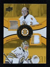 2023 Boston Bruins Centennial Premium 6/49 Gerry Cheevers Jeremy Swayman HOF 2vh