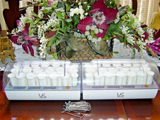 2 VIDAL SASSOON HAIRSETTER 20 DEEP RIBBED HOT ROLLERS CURLERS SETS CLIPS