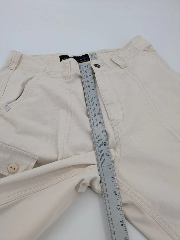 Pantalones Cortos Carga Rocawear Talla 34 Sueltos Beige Pierna Ancha Hip Hop Cuadrados Años 90 Y2K De Colección Foto 4 de 4
