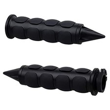 1" / 25mm Motorcycle Hand Grips Universal Handlebar Throttle Grip Black