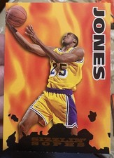 1995-96 NBA Hoops Sizzlin' Sophs #201 Eddie Jones Los Angeles Lakers