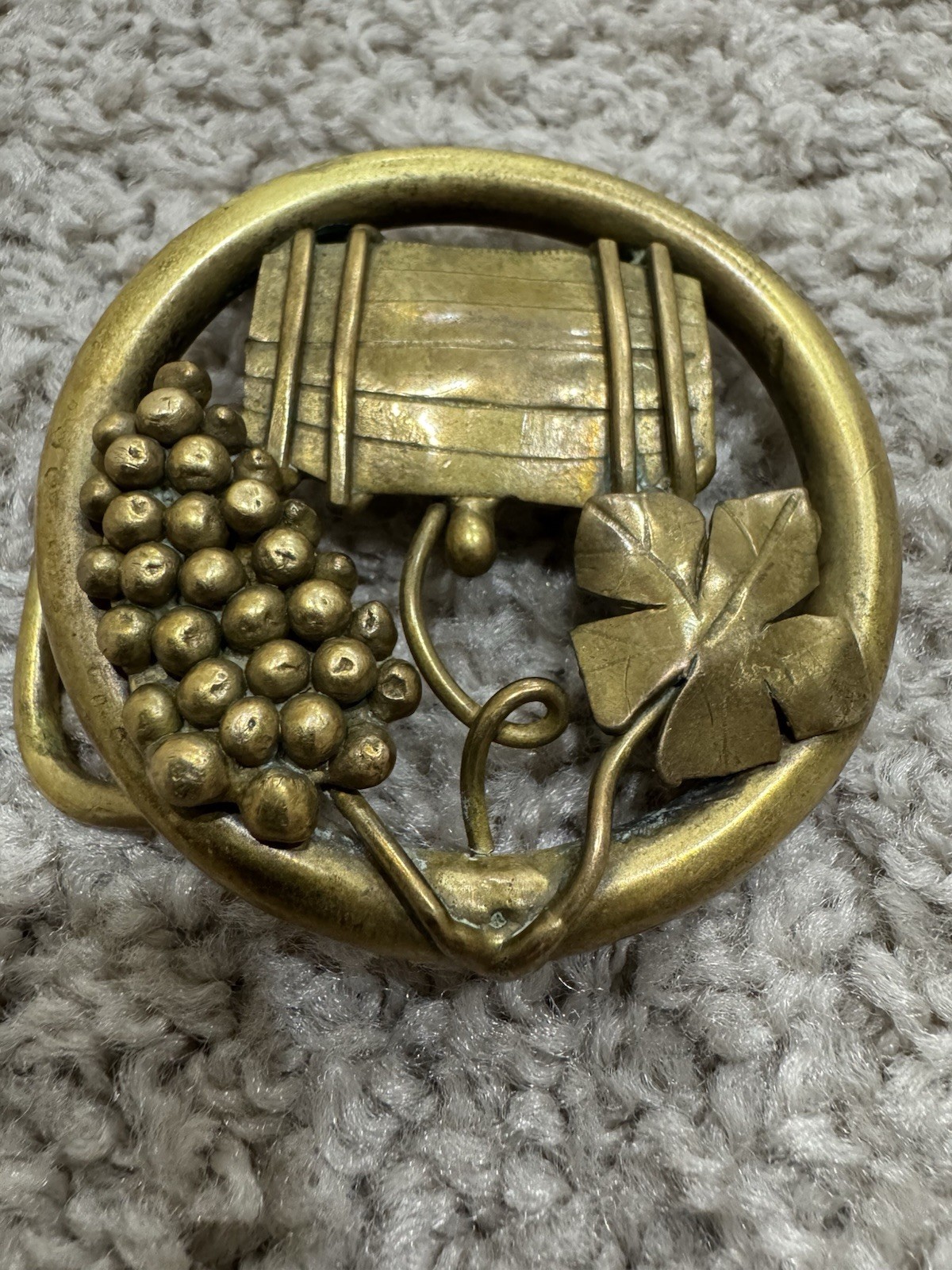 ABSTRACT BRUTALIST GRAPE VINES SOLID BRASS HIPPIE… - image 2