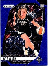 2024 Panini Prizm WNBA Kate Martin #126 Blue Velocity Prizms Las Vegas Aces