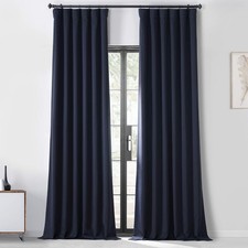 100 Blackout Curtains for Bedroom  Living Room 50 X 108 Performance Woven S...