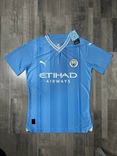 Manchester City 23/24 Home Jersey Size M 770437-01 Auth