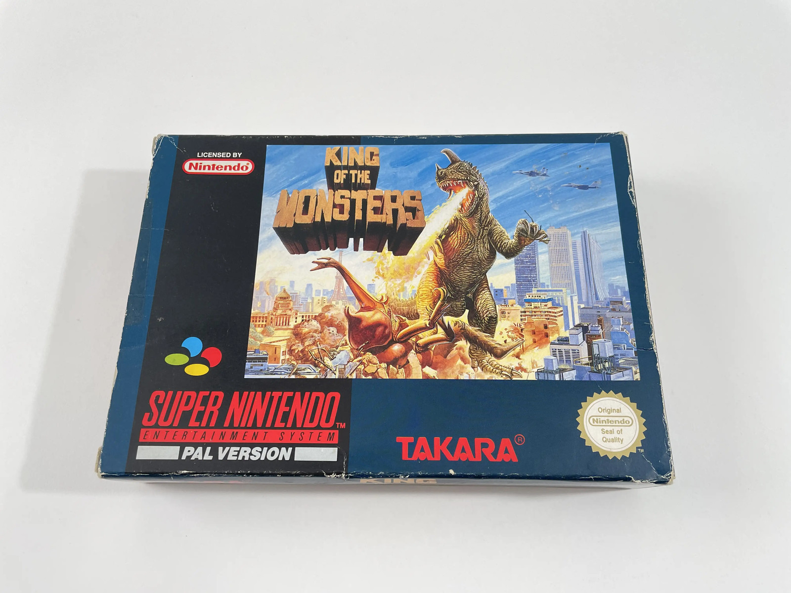 Super Nintendo King of the Monsters ESP Trés Bon état
