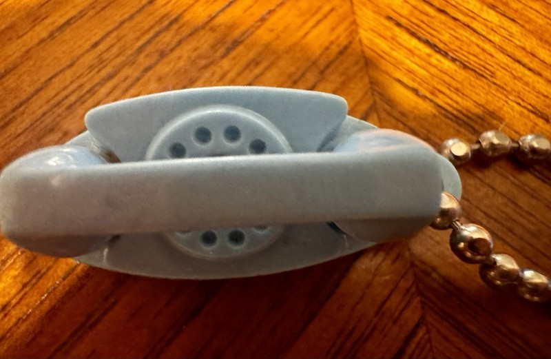 1960s Princess Blue Phone Keychain "It’s Little, It’s Lovely, It Lights!"