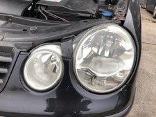 VW Polo 9N 9N1 Scheinwerfer links Frontscheinwerfer Lampe Valeo Trübung leicht