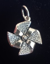 Original Pandora Anhänger „Windrad“ – Sammlerstück, rar, 925 Silber