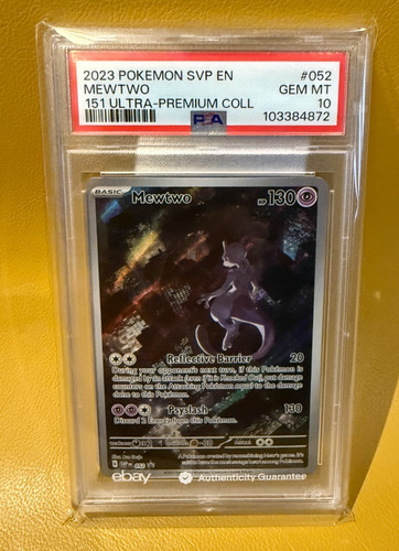 Pokemon Mewtwo 151 Ultra Premium Coll. Promo #052 PSA 10 Gem Mint