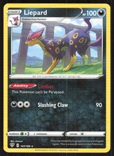 Pokemon Liepard Rare 107/189 SWSH03: Darkness Ablaze LP
